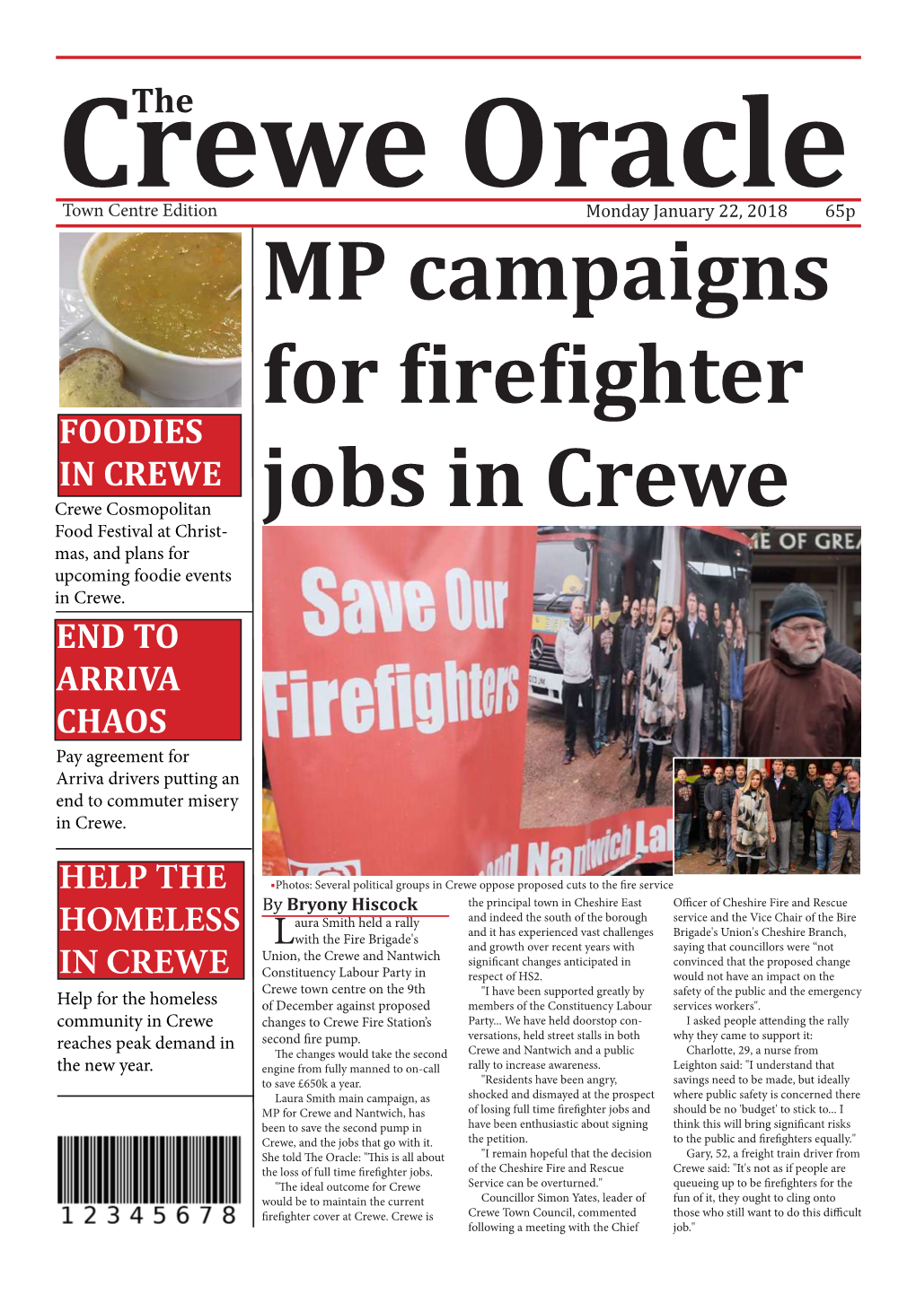 MP Campaigns for Firefighter Jobs in Crewe