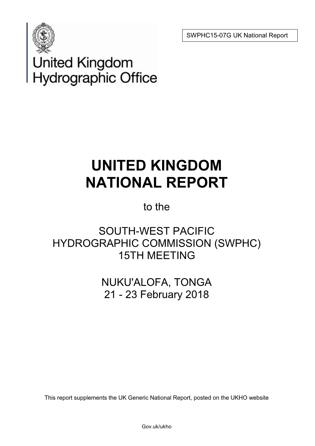 United Kingdom National Report