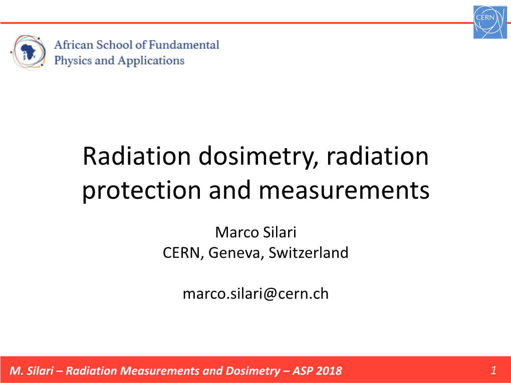 Radiation Measurements and Dosimetry.Pdf