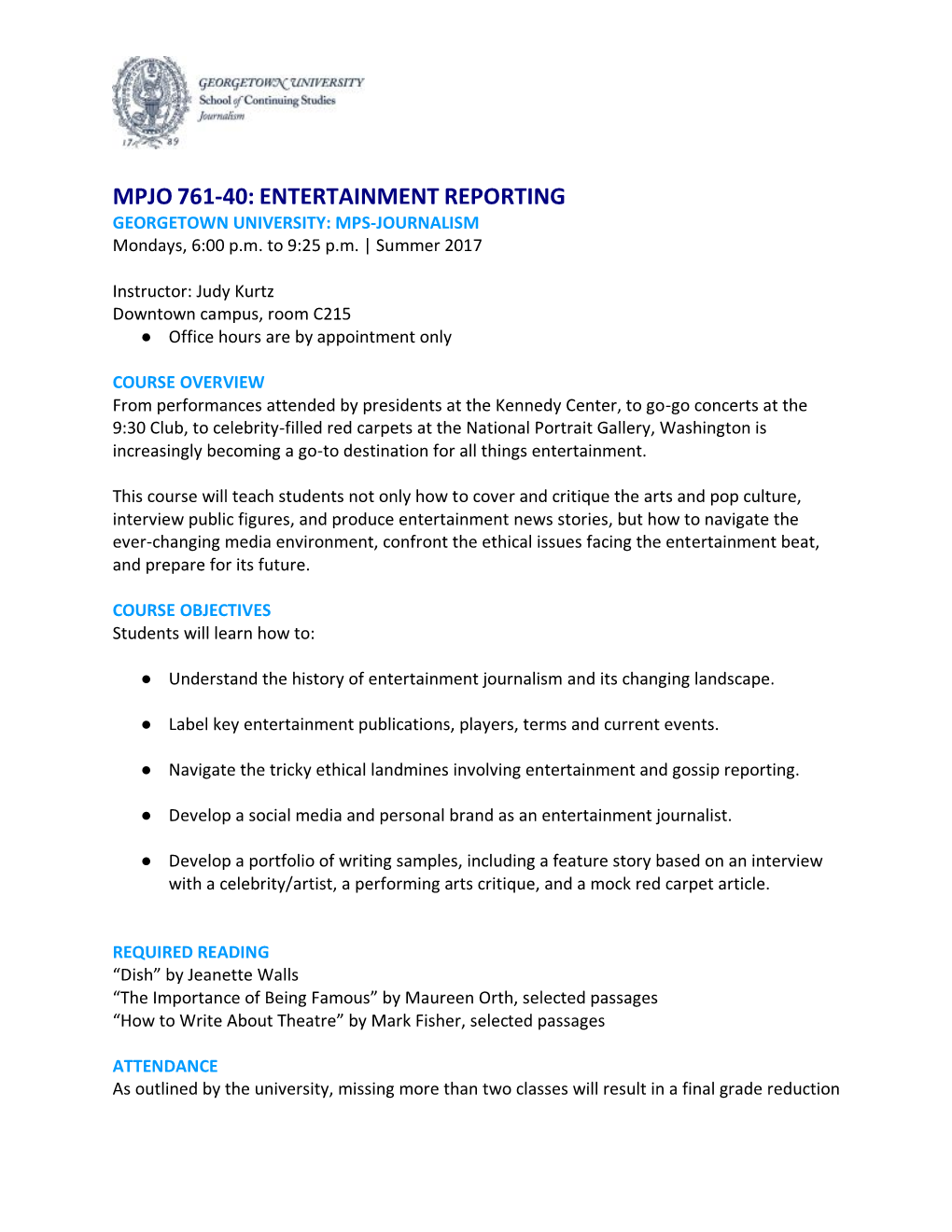 Mpjo761-40: Entertainment Reporting