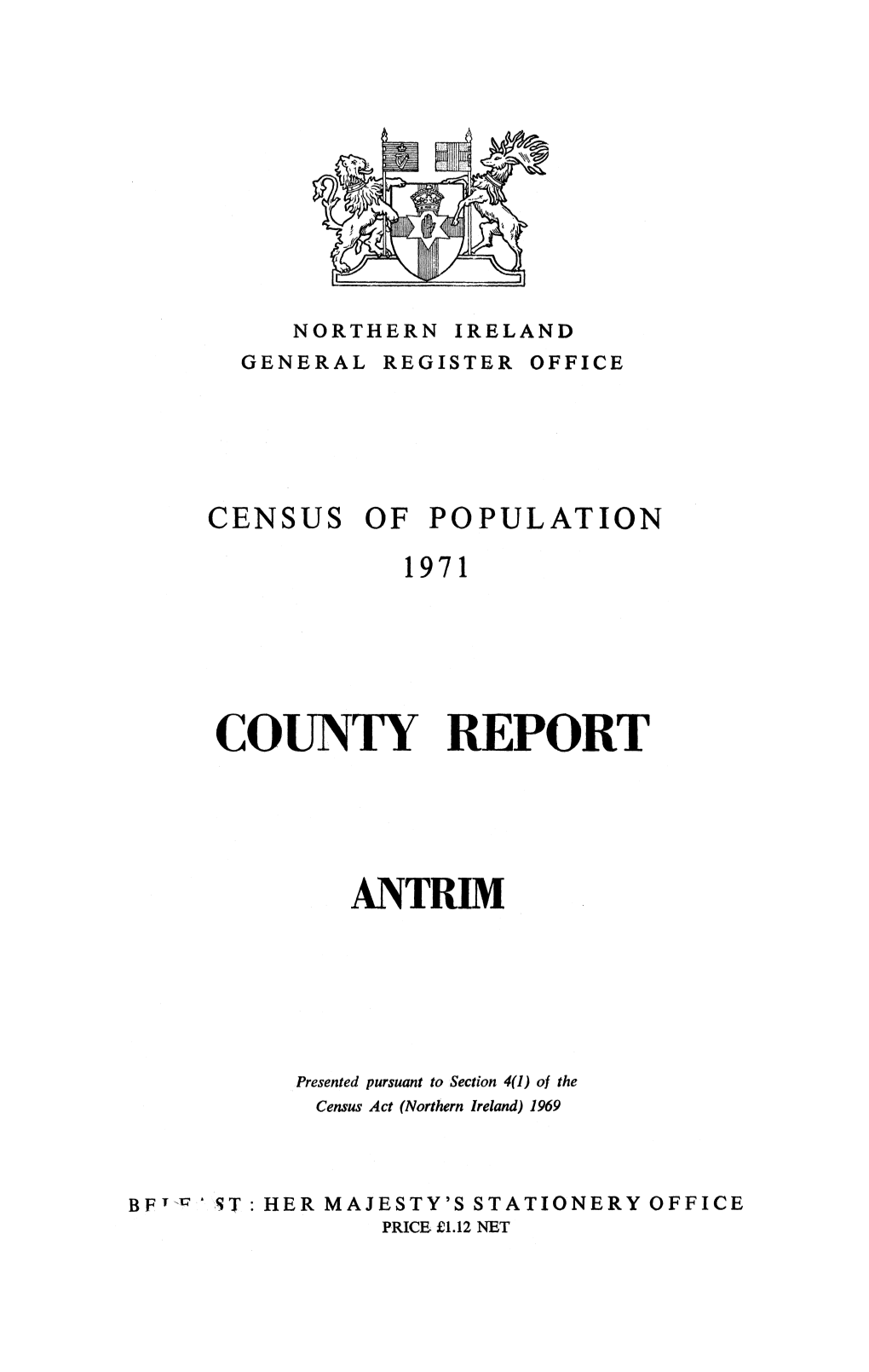 1971 Census Antrim County Report