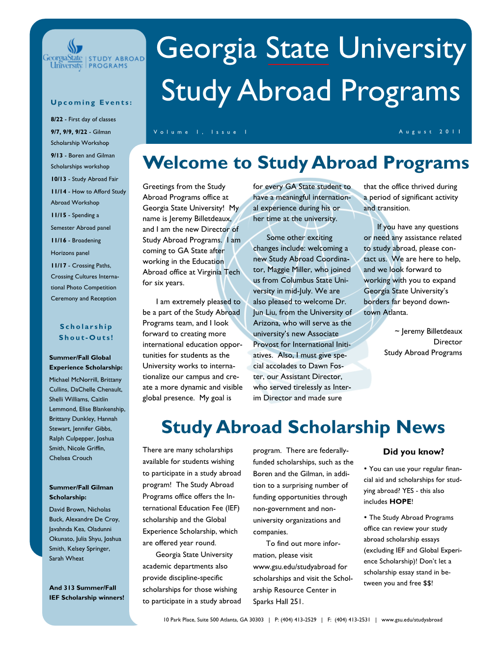 Georgia State University Study Abroad Programs
