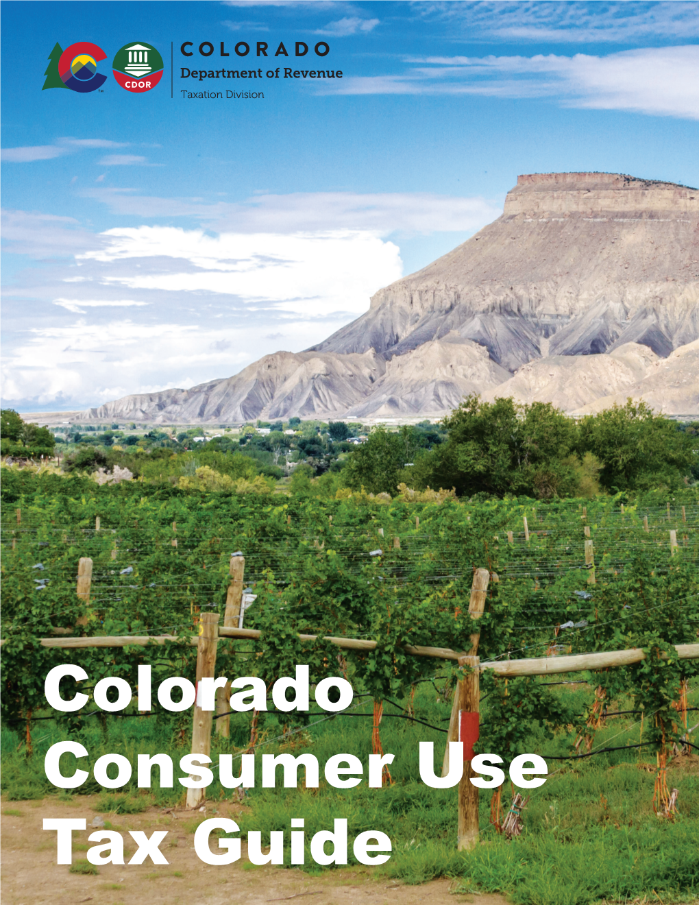 Colorado Consumer Use Tax Guide Colorado Consumer Use Tax
