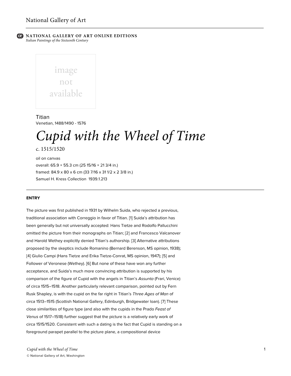 Cupid with the Wheel of Time C