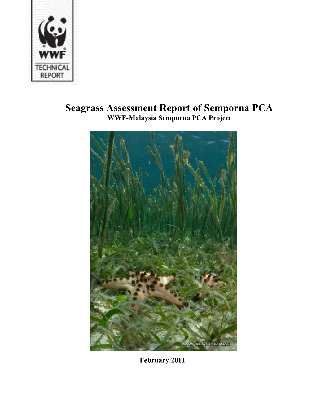 Seagrass Assessment Report of Semporna PCA WWF-Malaysia Semporna PCA Project