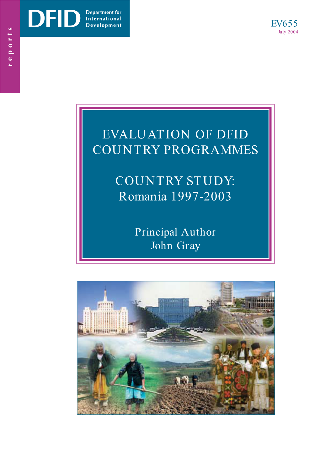 Evaluation of DFID Country Programme, Romania 1997-2003