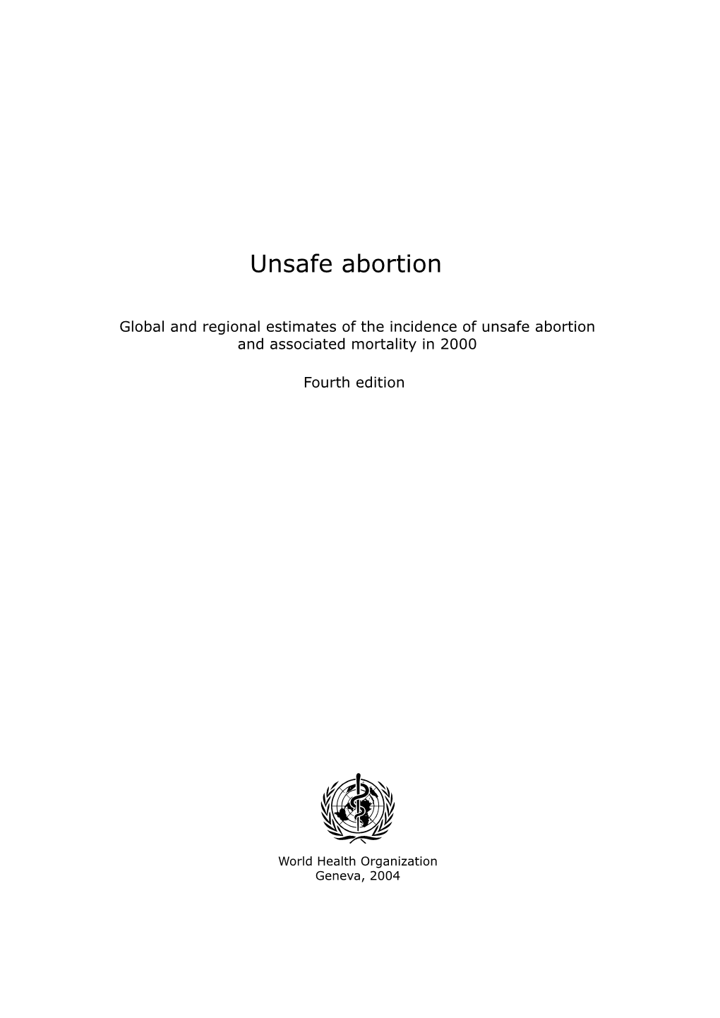 Unsafe Abortion