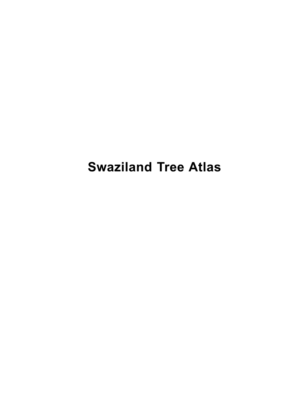 Swaziland Tree Atlas