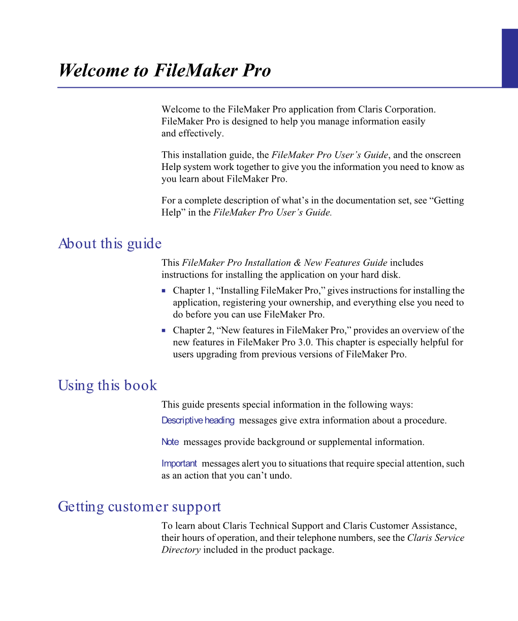 Filemaker Pro