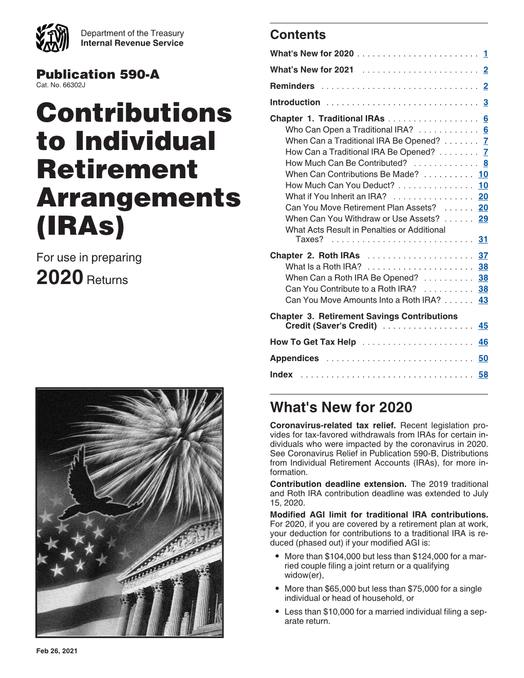 Publications 590-A, Contributions to Individual Retirement Accounts