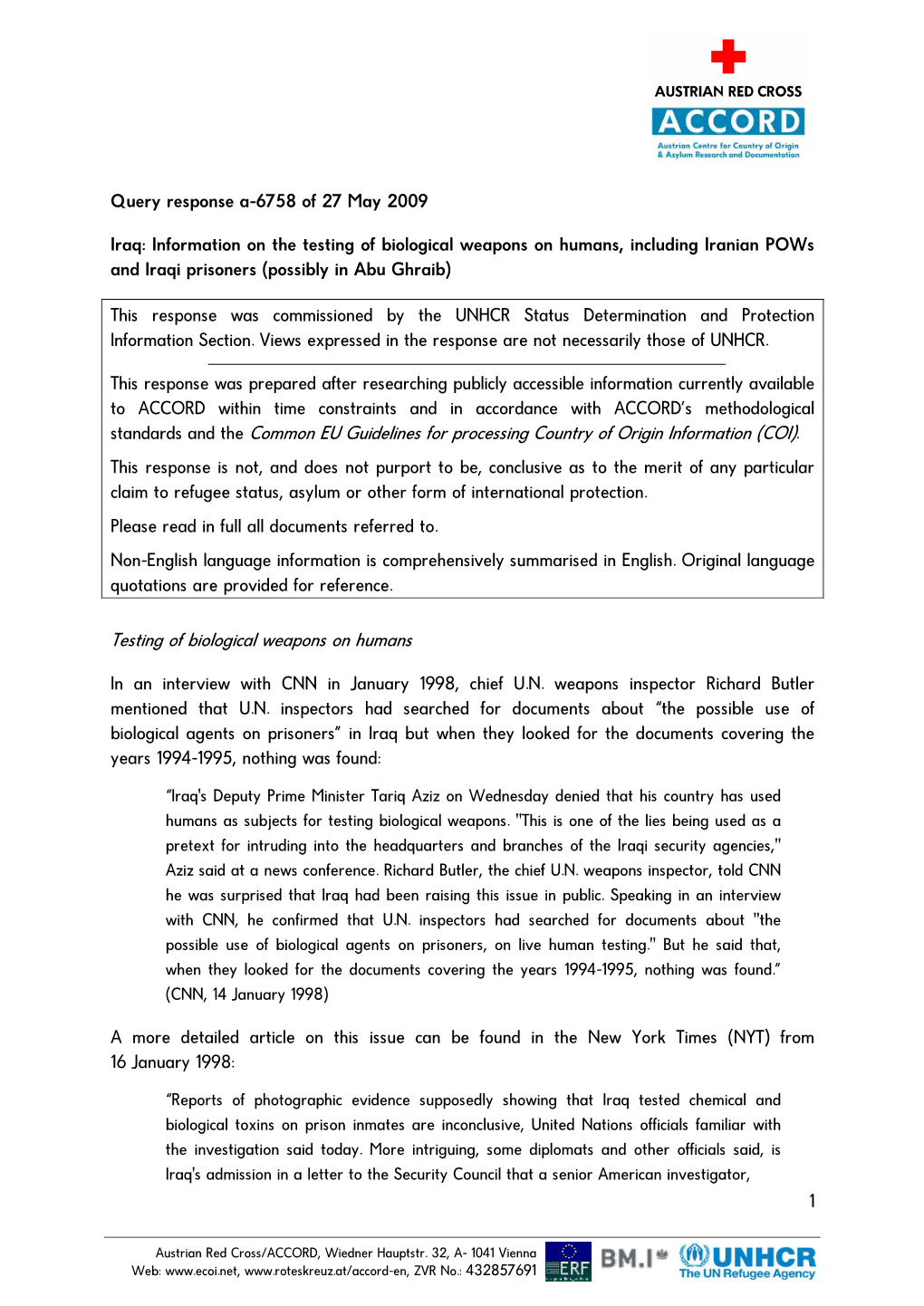 Testing of Biological Weapons on Humans, Including Iranian Pows and Iraqi Prisoners (Possibly in Abu Ghraib)