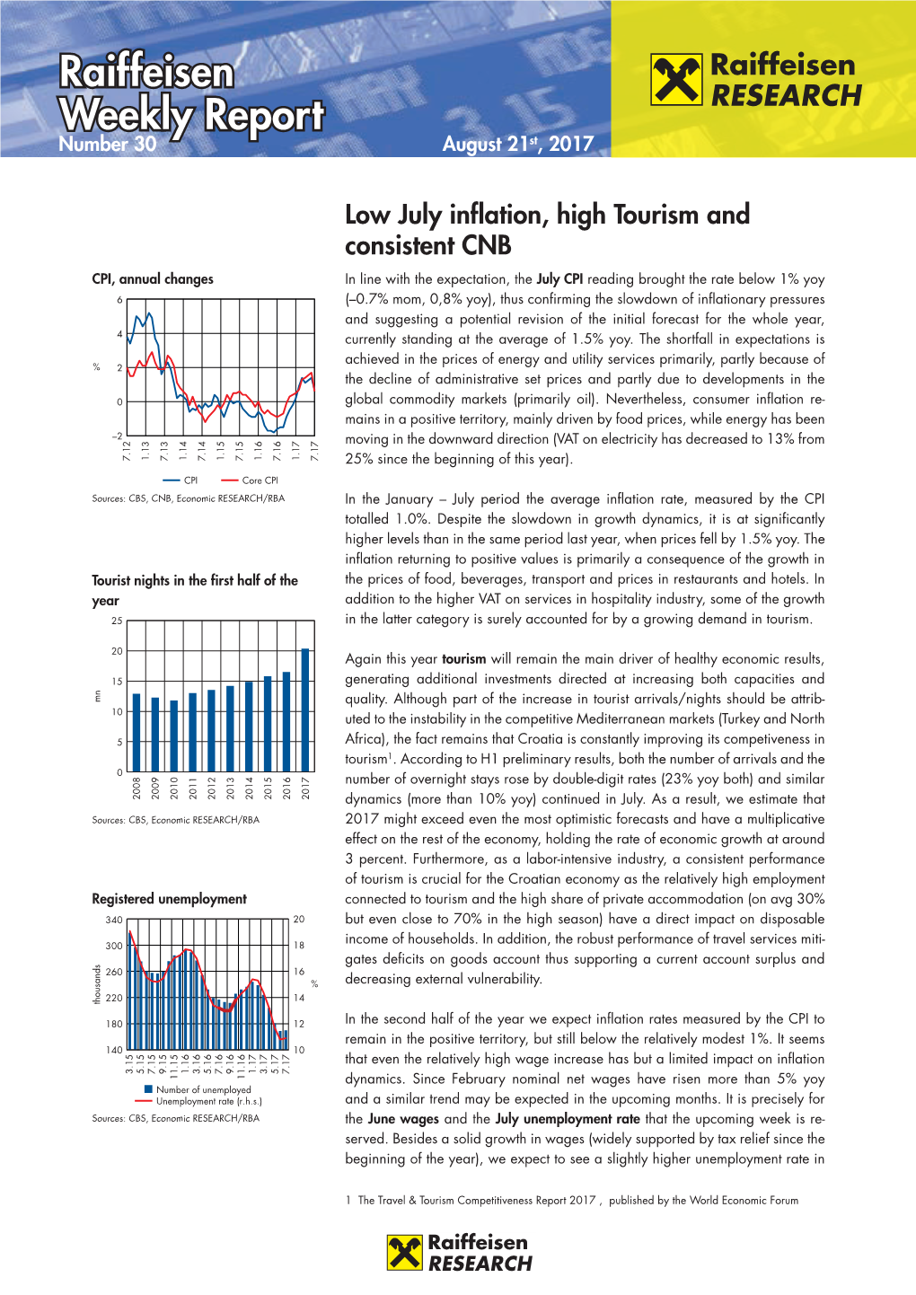 Raiffeisen Weekly Report, Nr. 30/2017