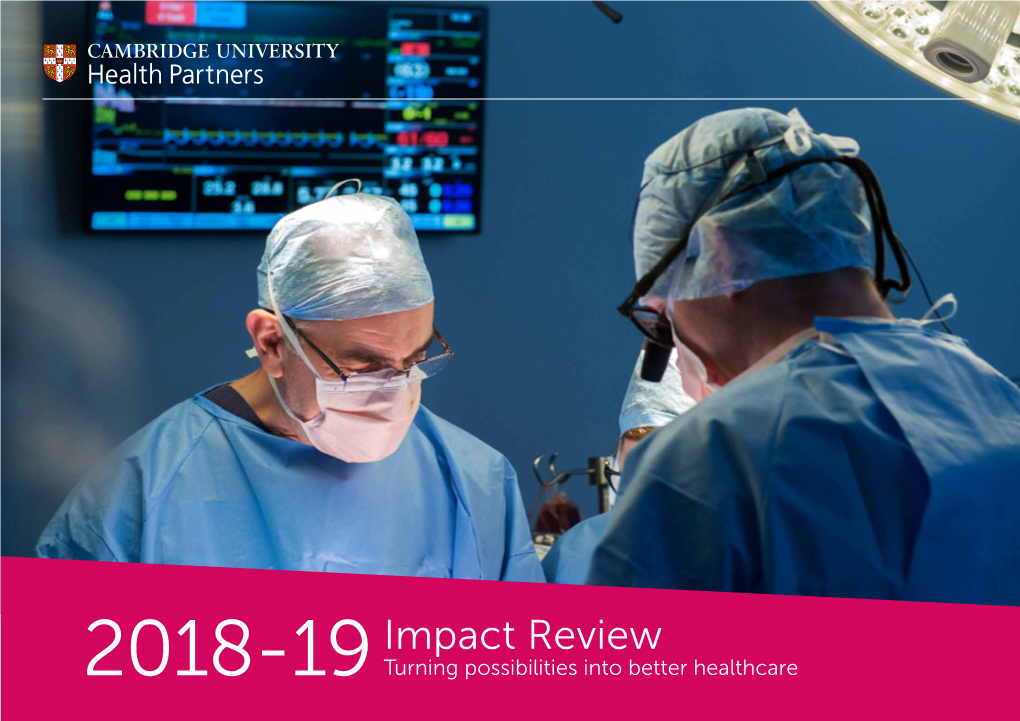 The 2018-19 Impact Review for Cambridge University Health