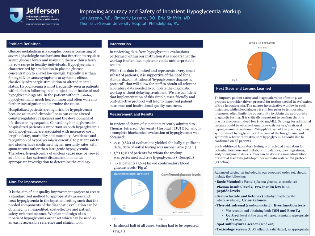 Improving Accuracy and Safety of Inpatient Hypoglycemia Workup