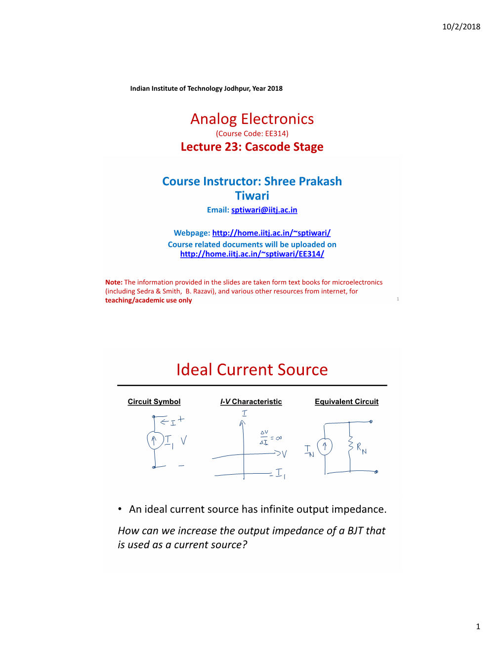 Ideal Current Source