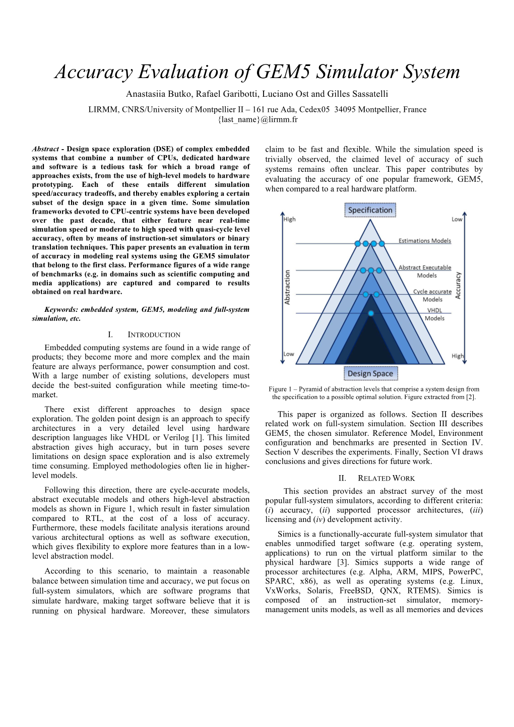 Accuracy Evaluation of GEM5 Simulator System