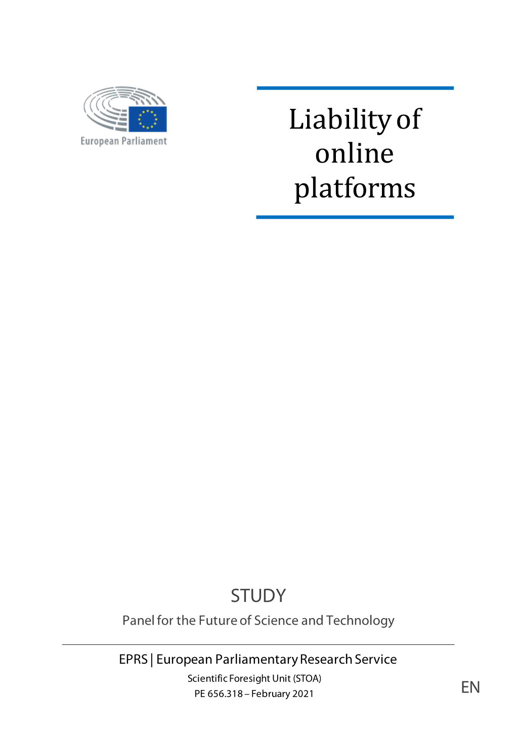 Liability of Online Platforms