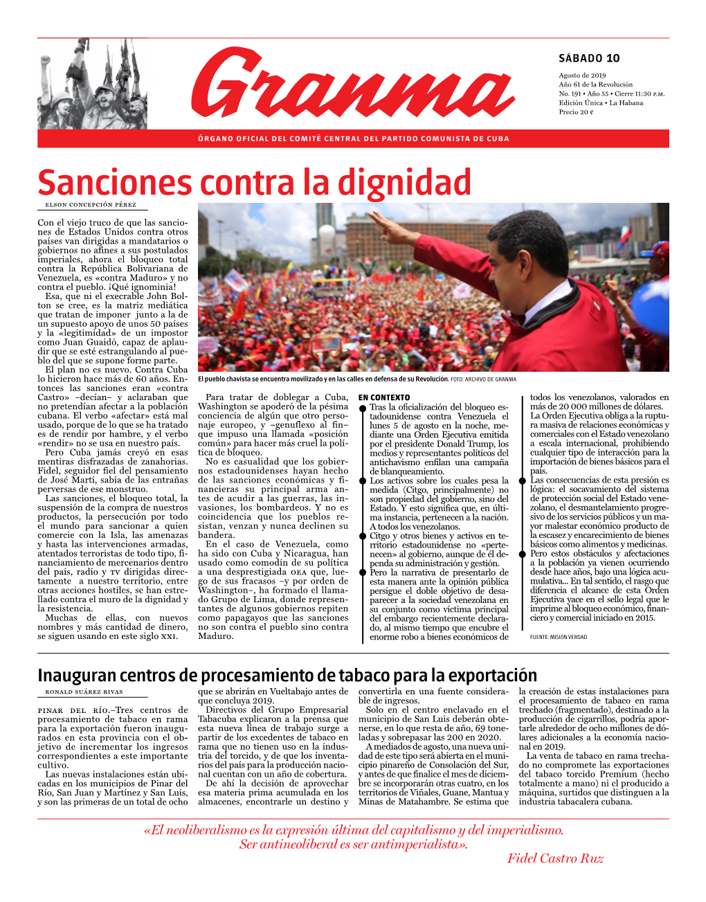 Sanciones Contra La Dignidad Elson Concepción Pérez