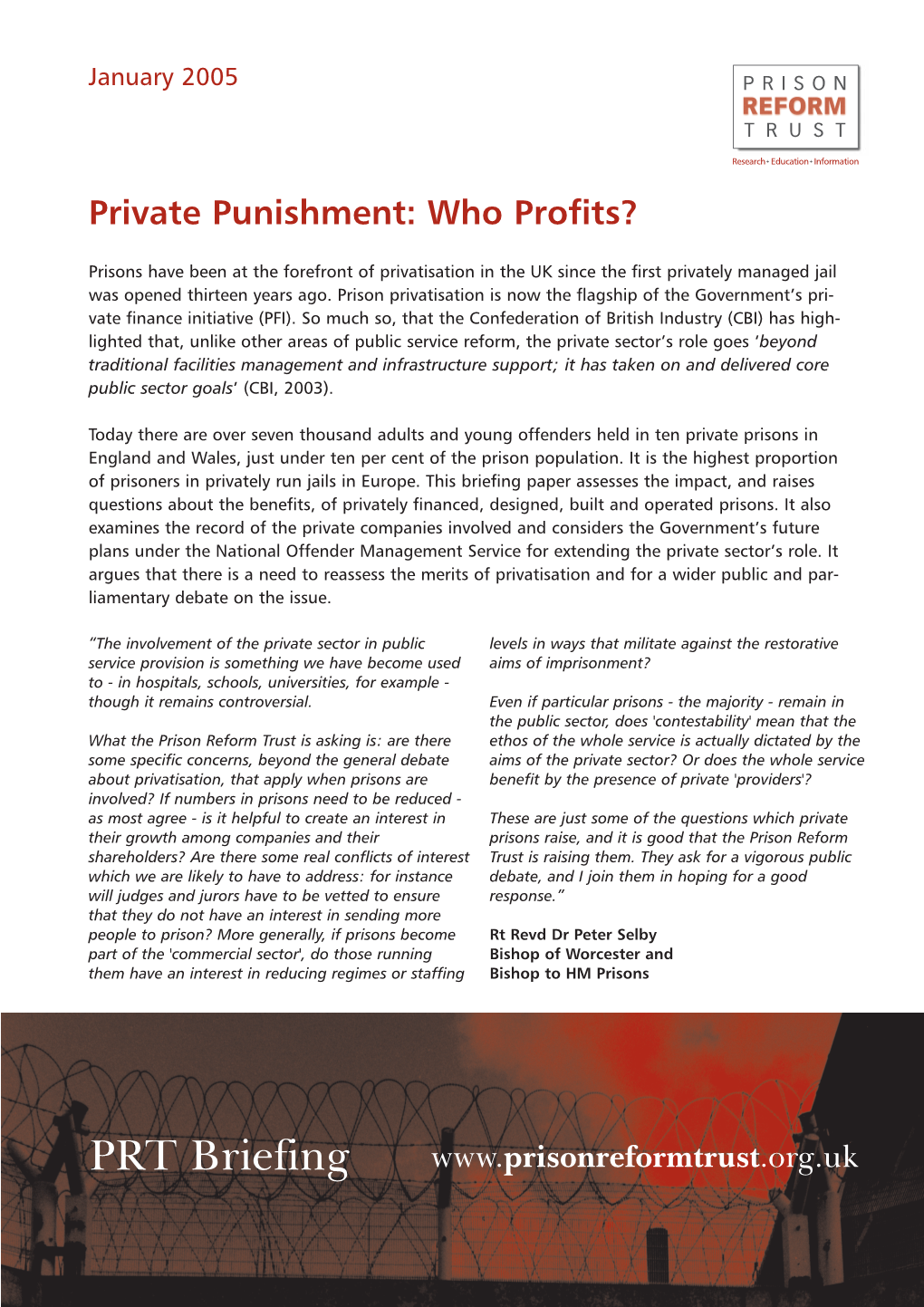 Private Punishment: Who Profits?