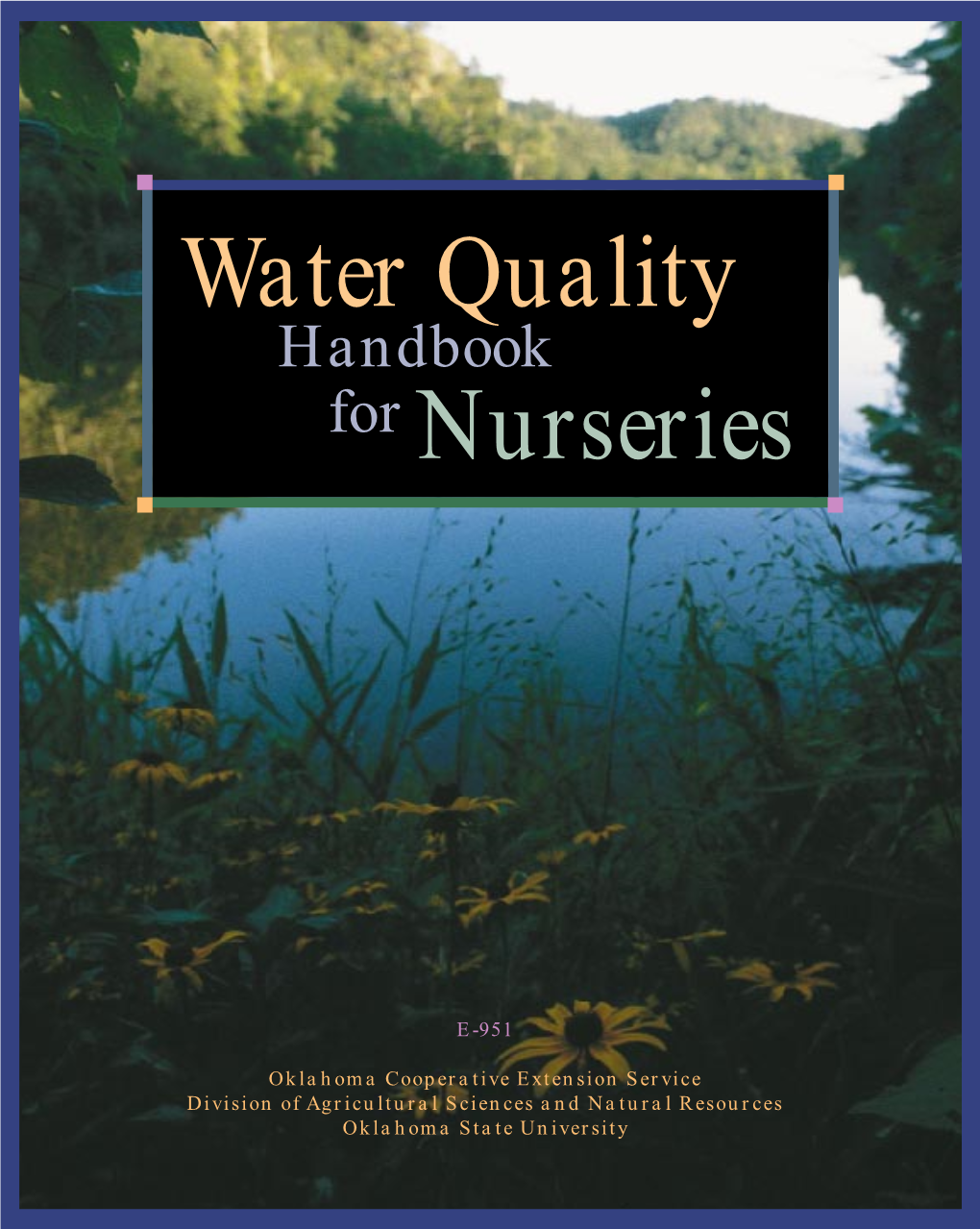 E-951, Water Quality Handbook for Nurseries