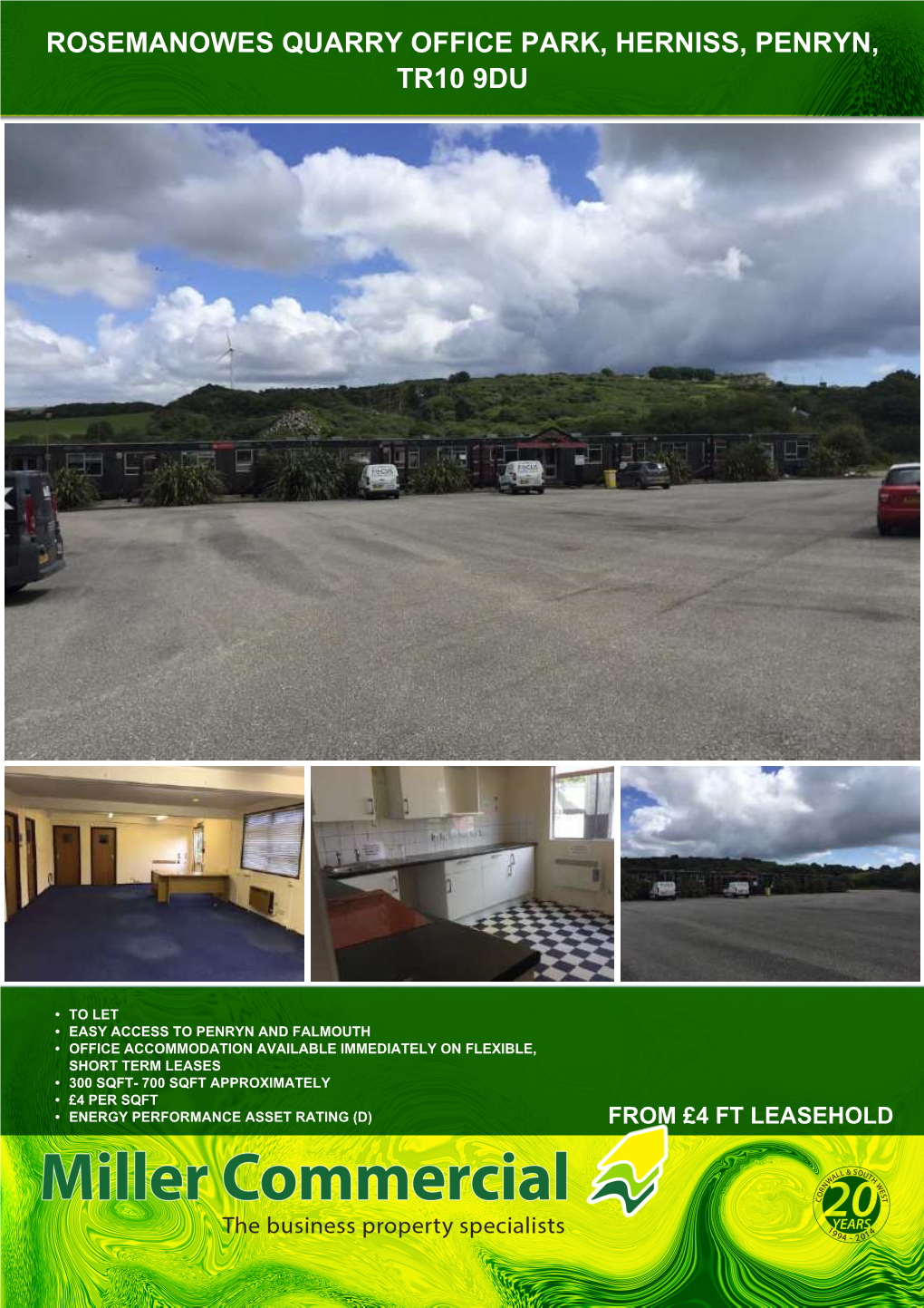 Rosemanowes Quarry Office Park, Herniss, Penryn, Tr10 9Du