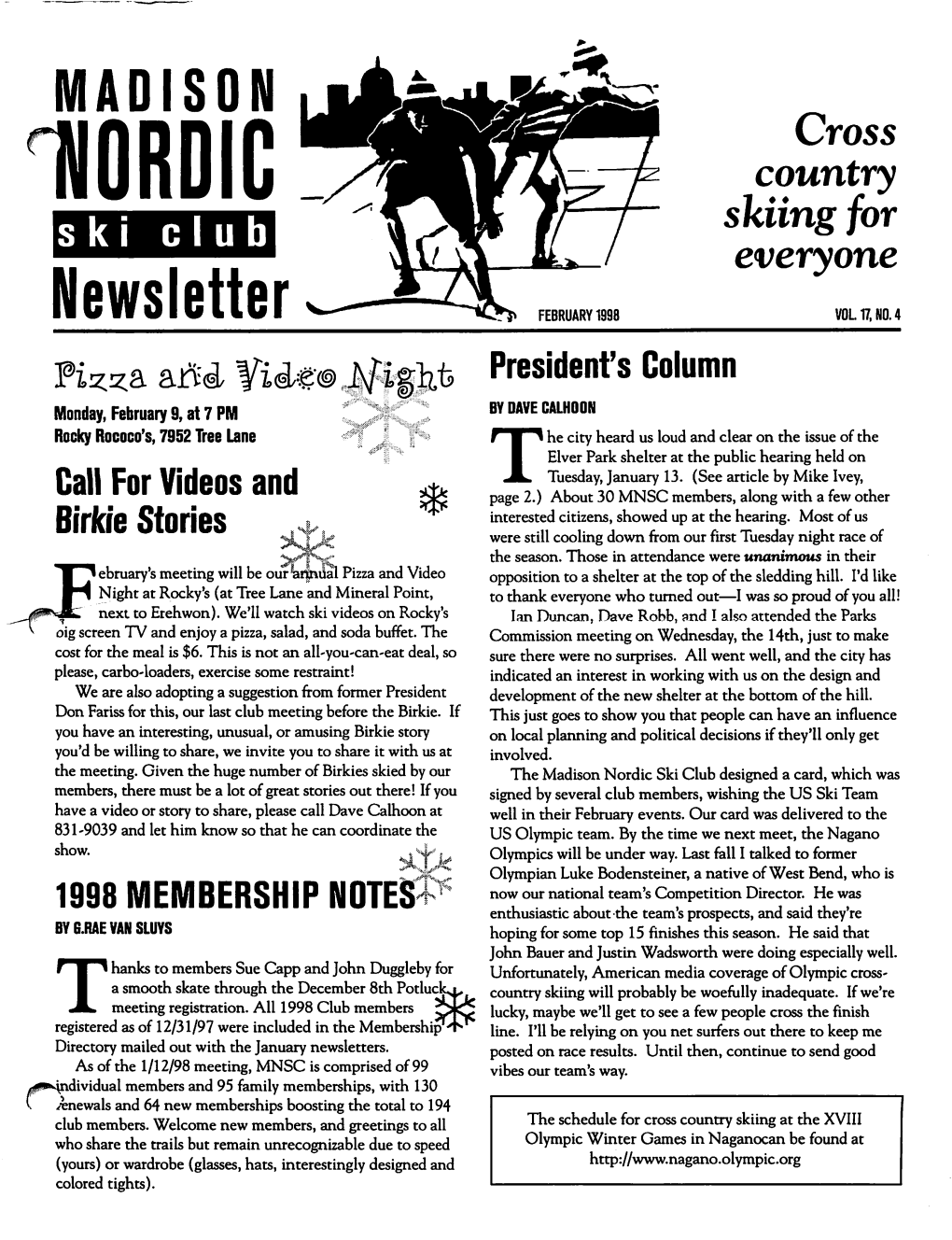 Madnorskinews, February 1998