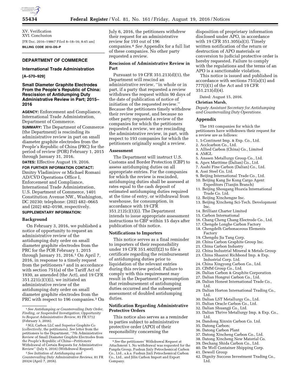 Federal Register/Vol. 81, No. 161/Friday, August 19, 2016/Notices