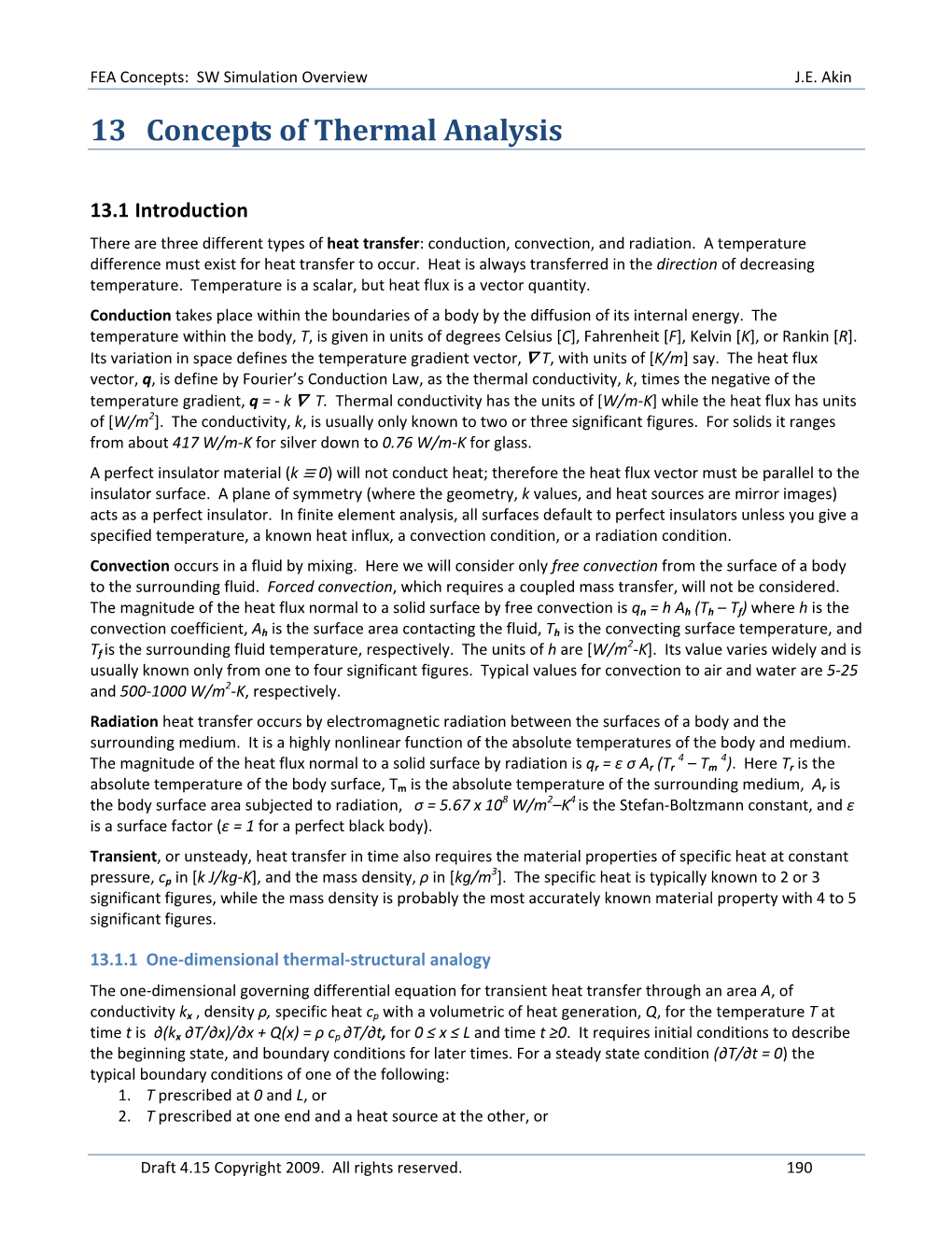 13 Concepts of Thermal Analysis