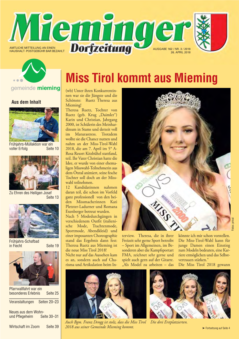 Miss Tirol Kommt Aus Mieming