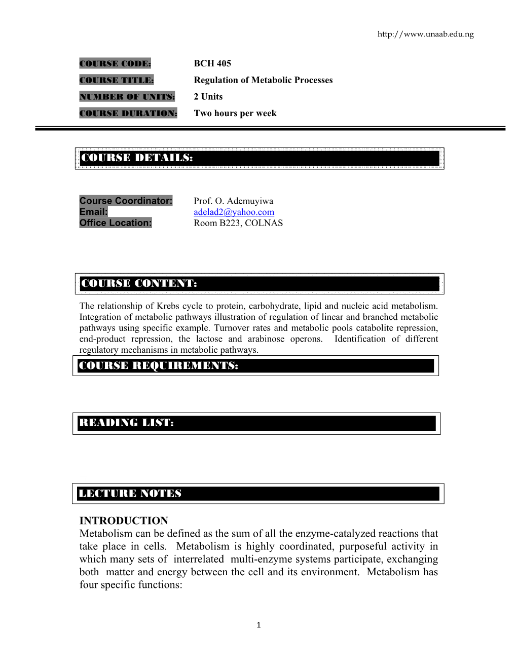 Regulation of Metabolic Processes.Pdf