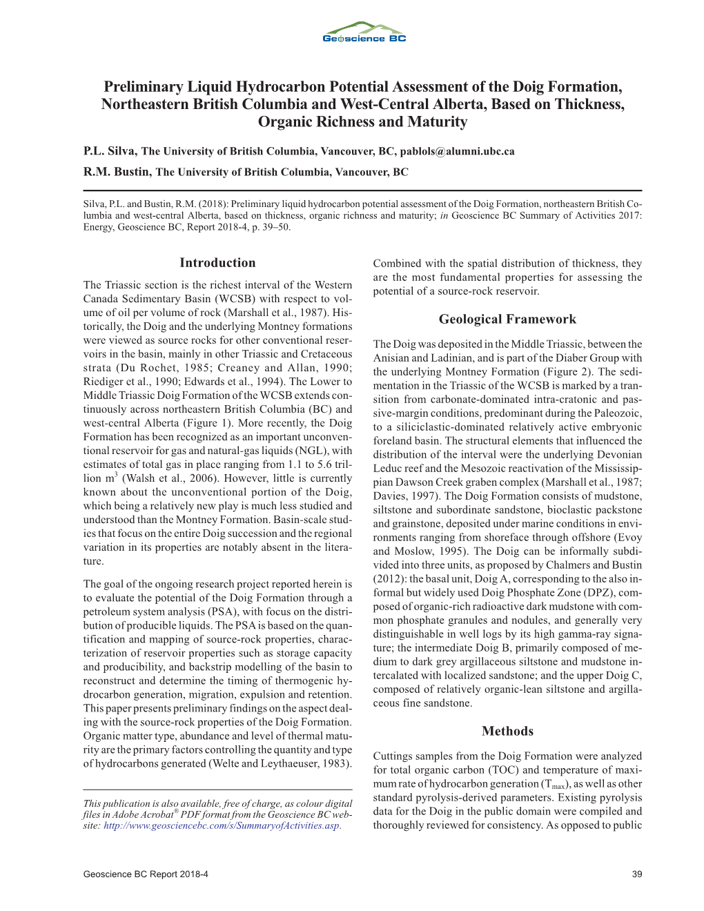 Preliminary Liquid Hydrocarbon Potential