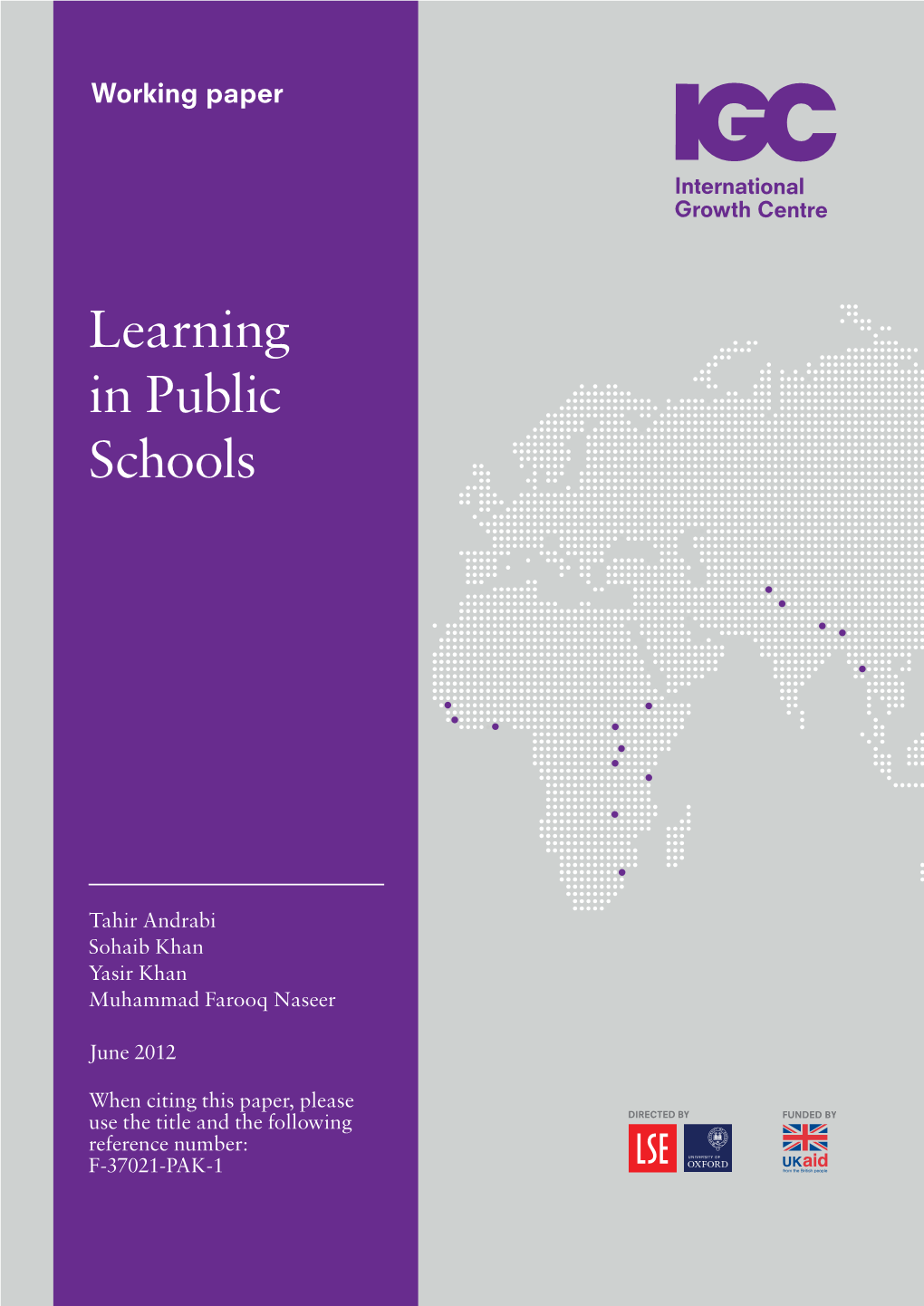 Learning in Public Schools
