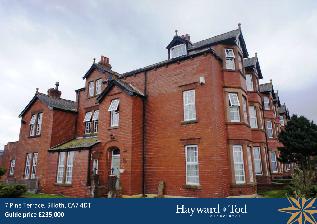 7 Pine Terrace, Silloth, CA7 4DT Guide Price £235,000
