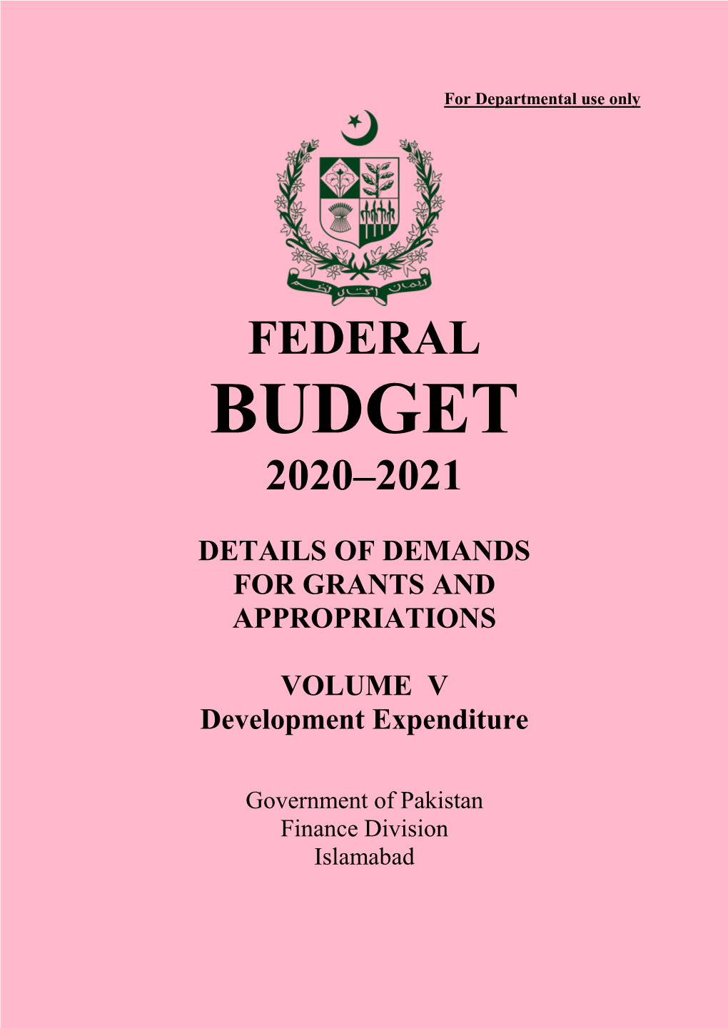 Budget 2020–2021