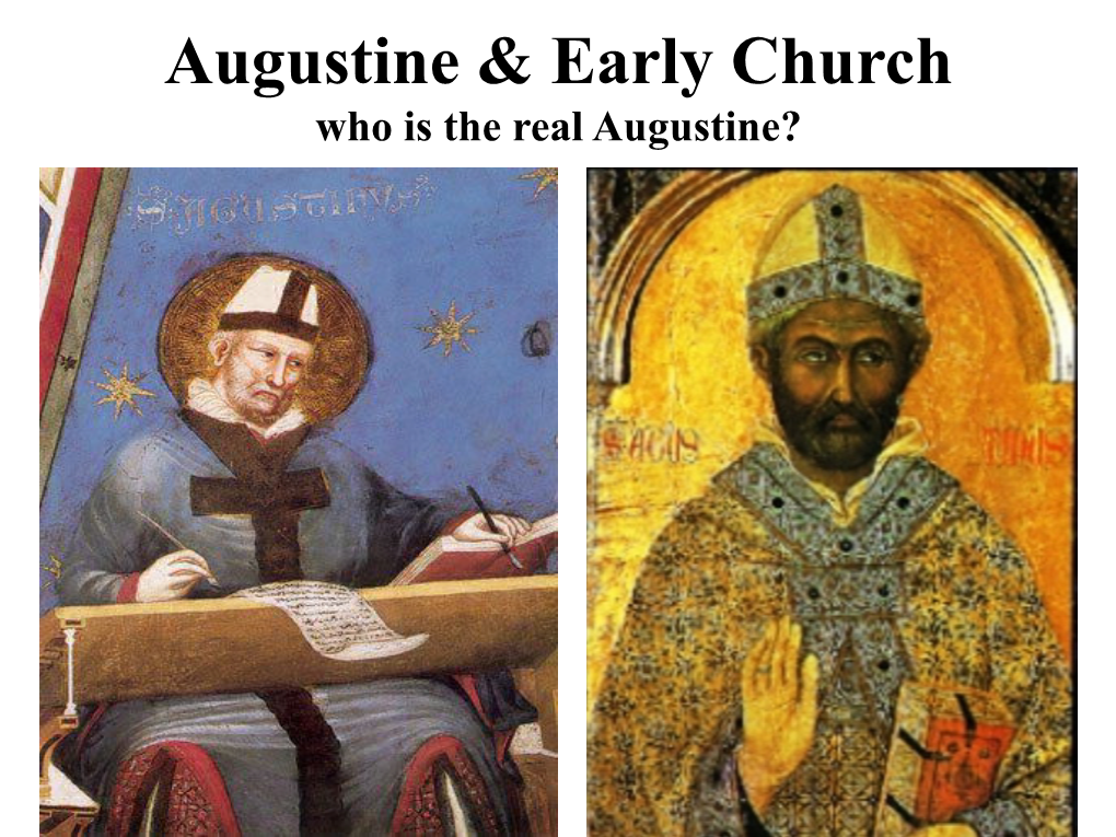 7. Augustine and Early Medieval Church