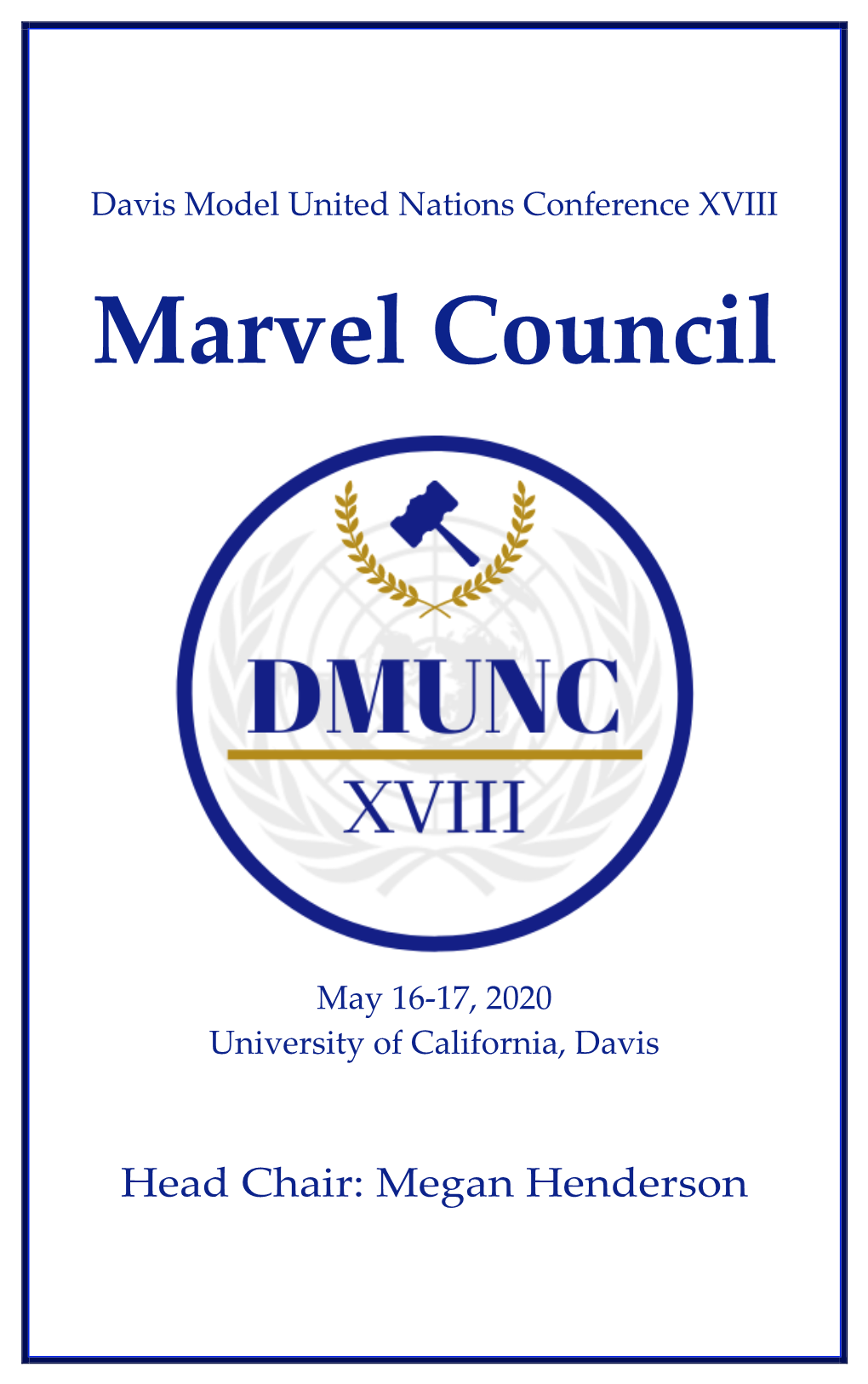 Davis Model United Nations Conference XVIII