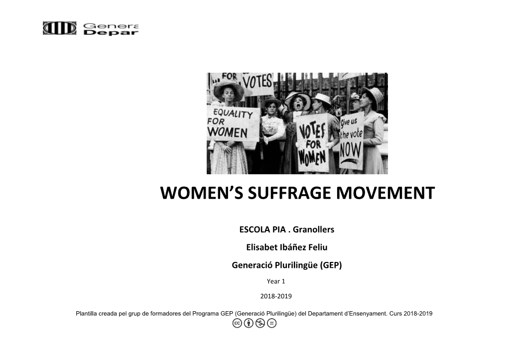 Women's Suffrage Movement