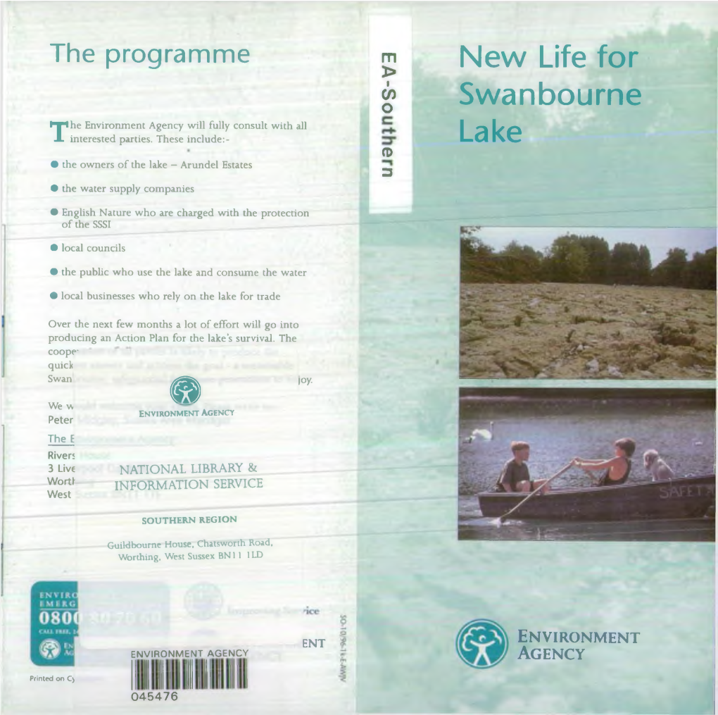 New Life for Swanbourne Lake