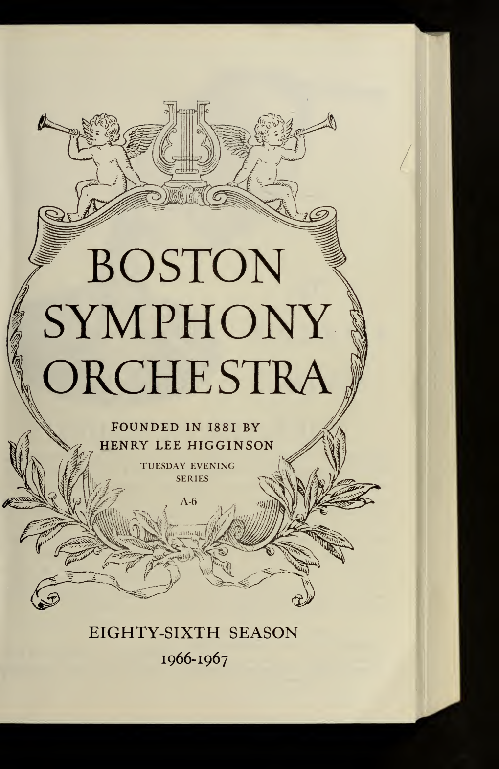 Boston Symphony Orchestra Concert Programs, Season 86, 1966-1967