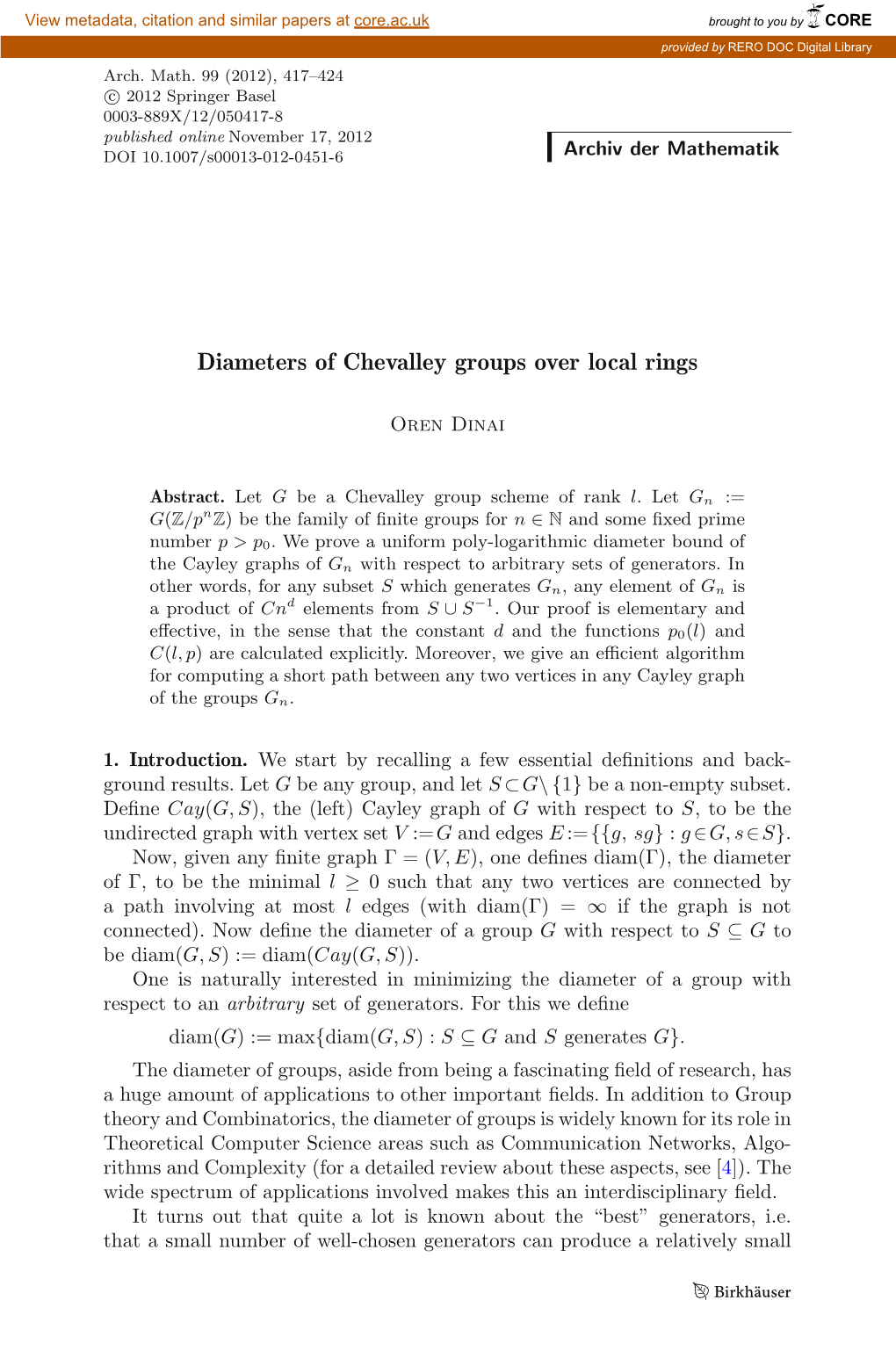 Diameters of Chevalley Groups Over Local Rings