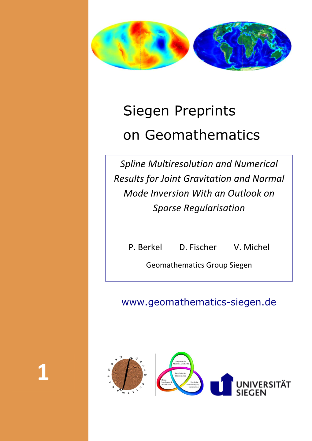 Siegen Preprints on Geomathematics