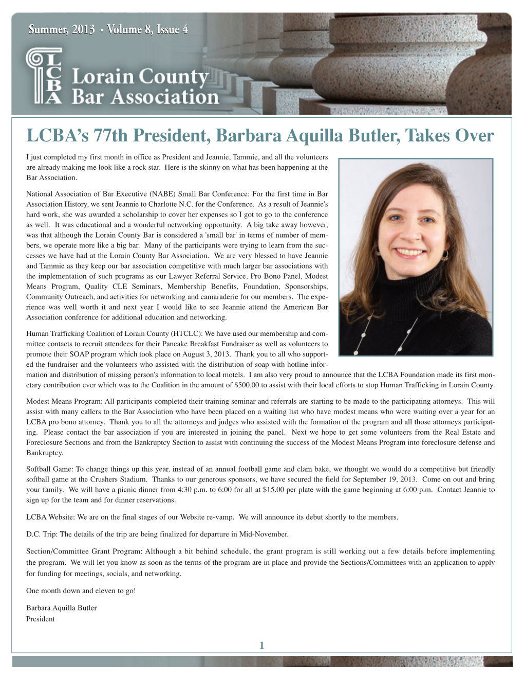 LCBA's 77Th President, Barbara Aquilla Butler, Takes Over