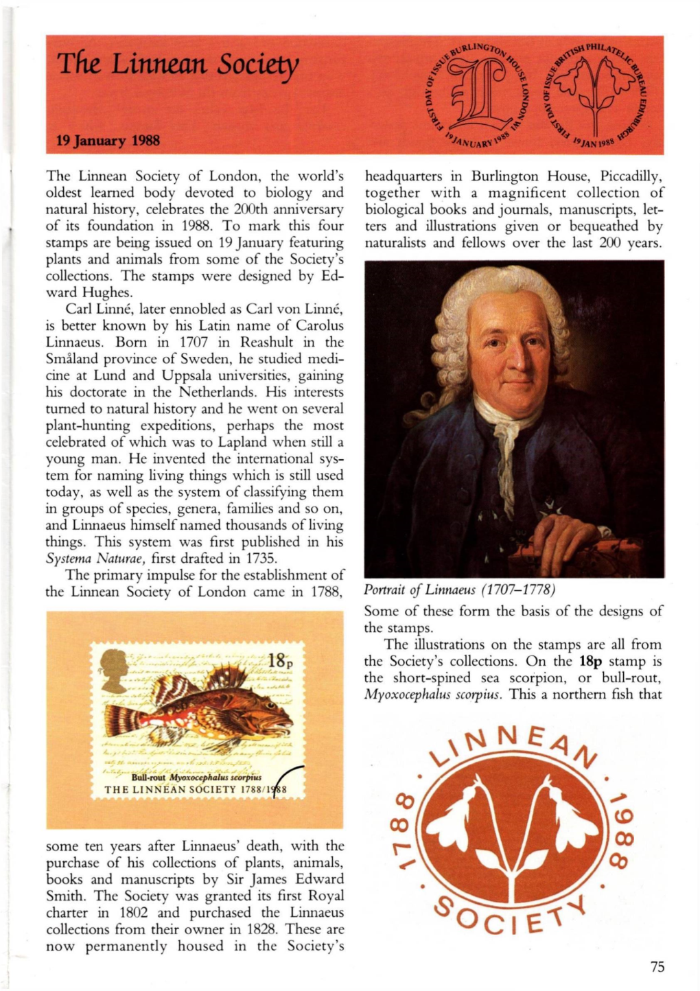 Issue the Linnean Society