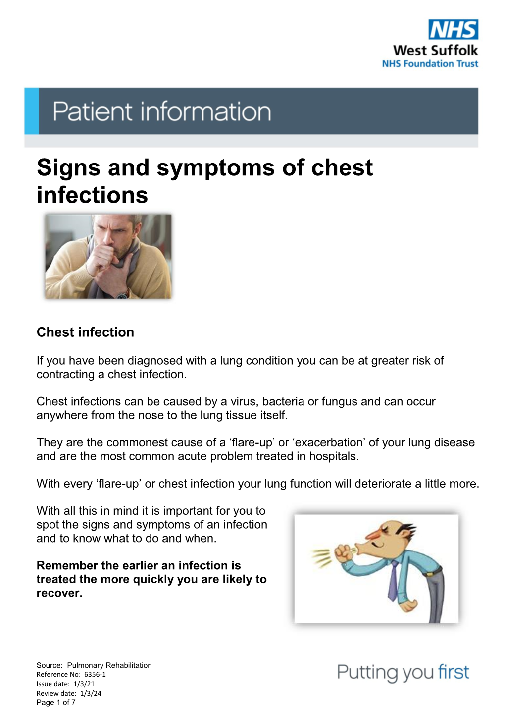 Signs and Symptoms of a Chest Infection