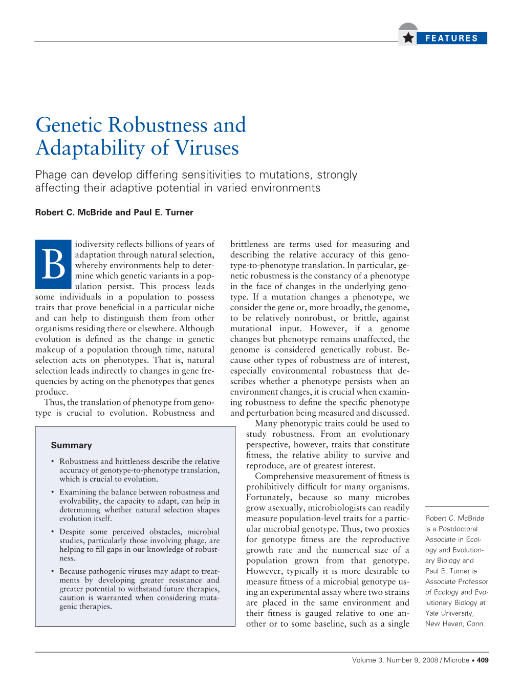 Genetic Robustness and Adaptability of Viruses