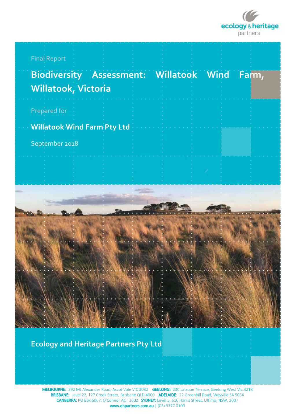 Biodiversity Assessment: Willatook Wind Farm, Willatook, Victoria