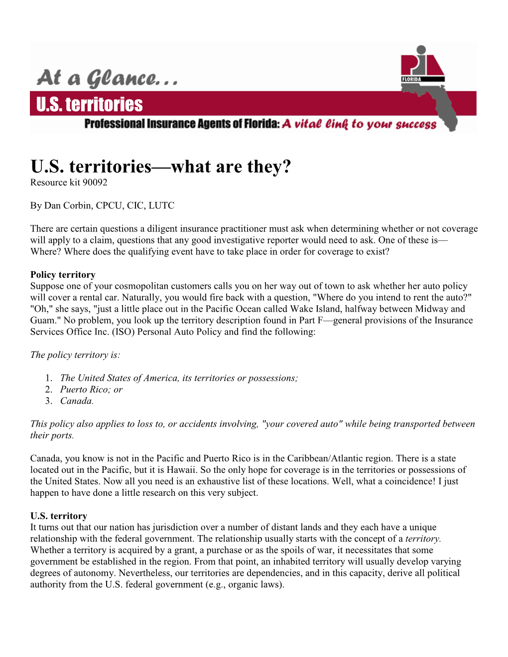 U.S. Territories: What Are They?