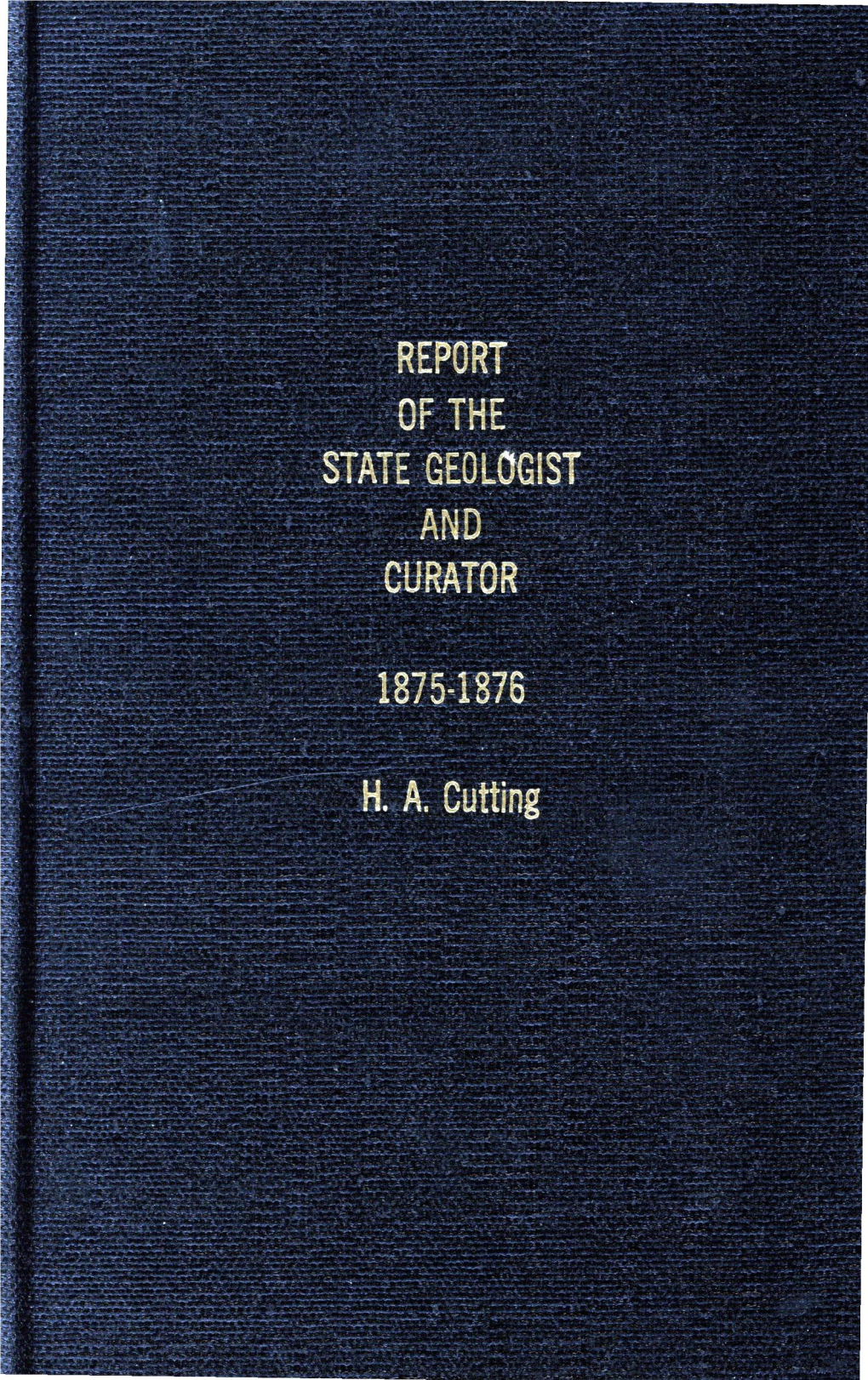 Report of the Vermont State Geologist