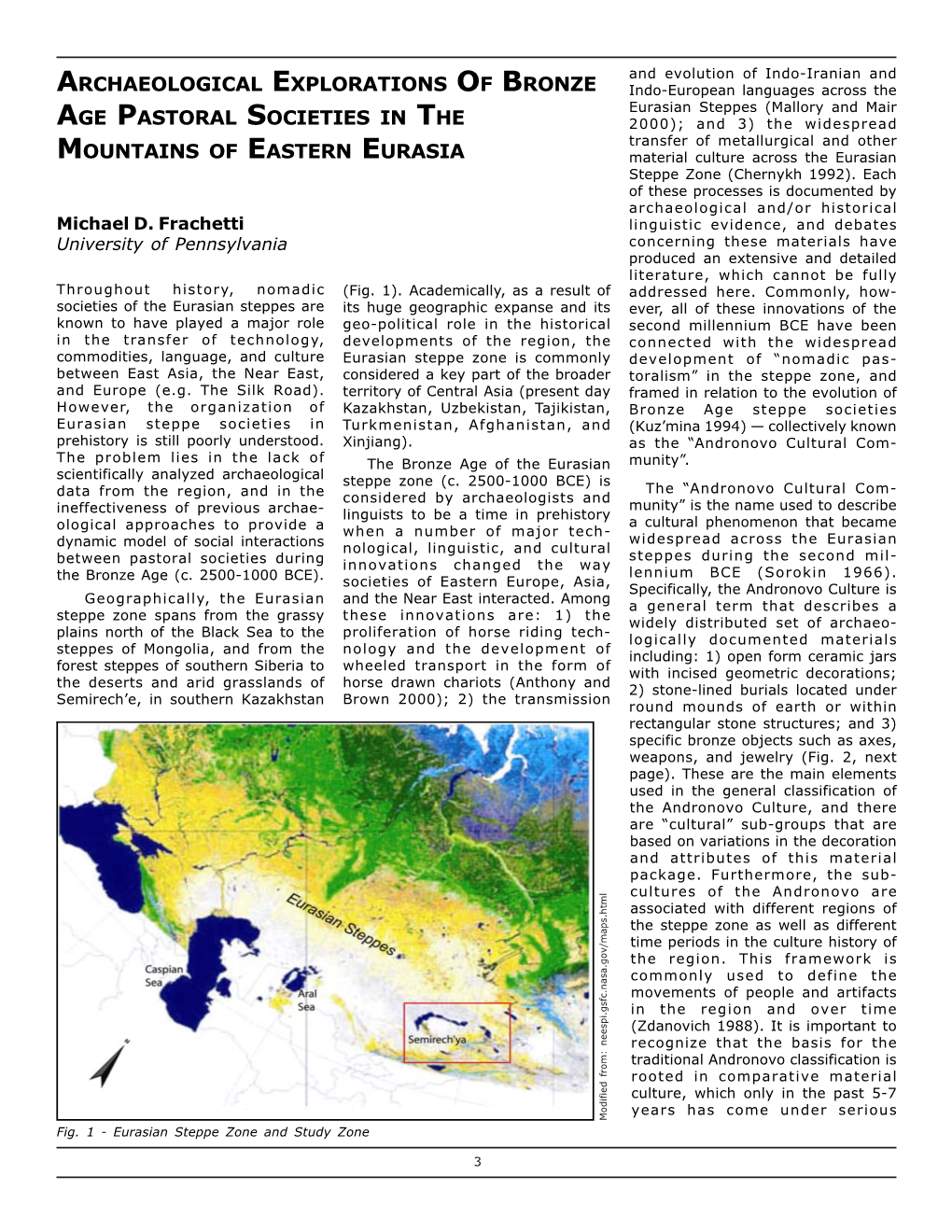 Archaeological Explorations of Bronze Age Pastoral Societies