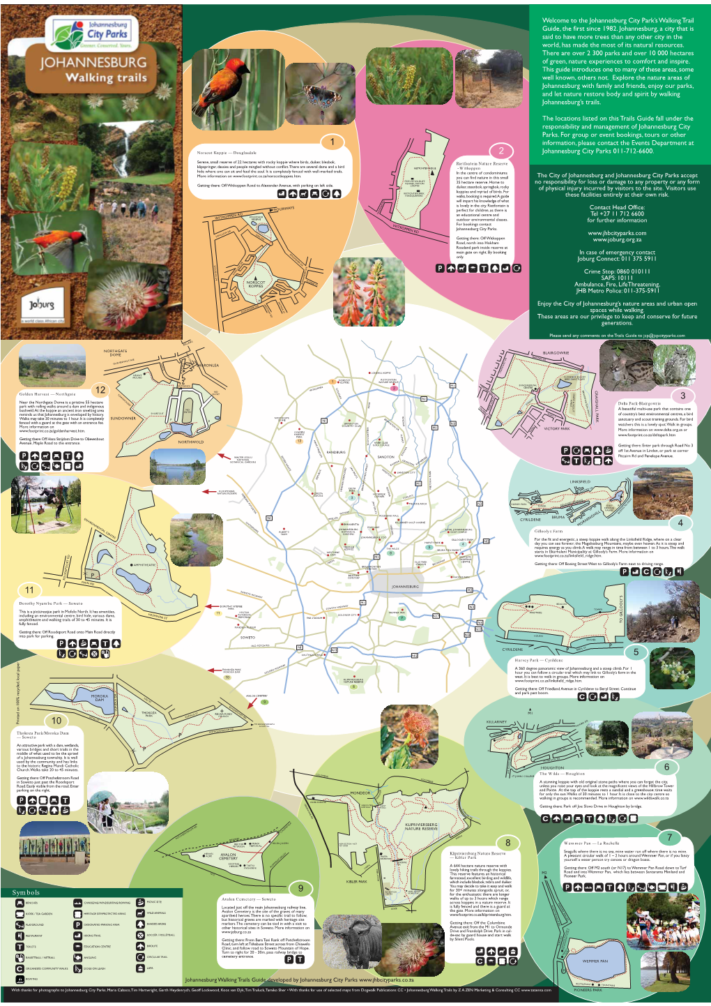 Welcome to the Johannesburg City Park's Walking Trail Guide, the First